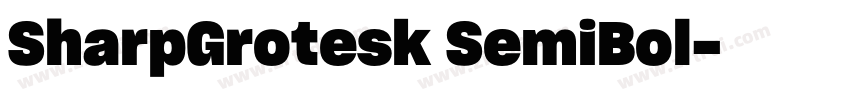 SharpGrotesk SemiBol字体转换